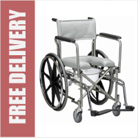 Stainless Steel Rehab Shower Commode